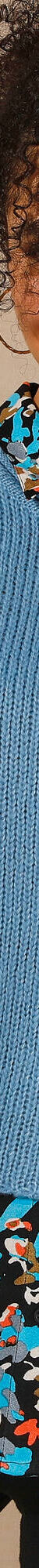 Pull poncho manches coude (bleu grisé) Pull poncho manches coude (bleu grisé)